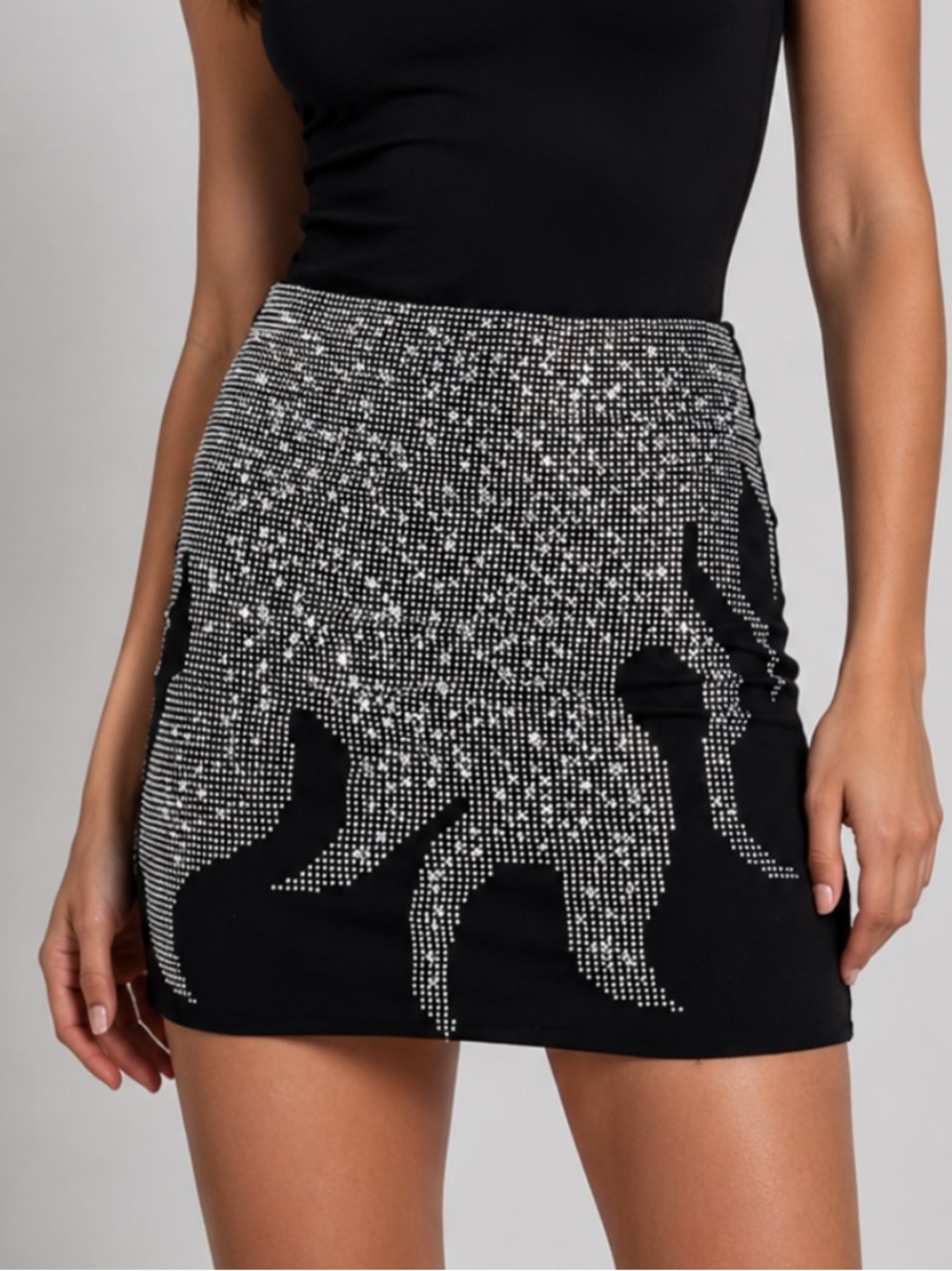 POSTER GILR Flames Set Me On Fire Mini Skirt XL